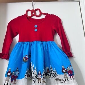 Eleanor Rose Christmas Dress 3/4y